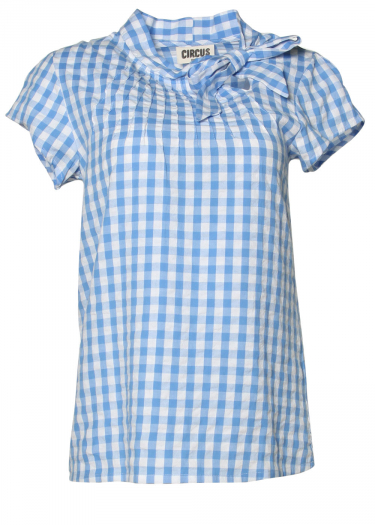 The Anna check pattern blouse