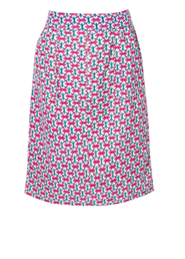 The Jean Maze Print Cord Skirt
