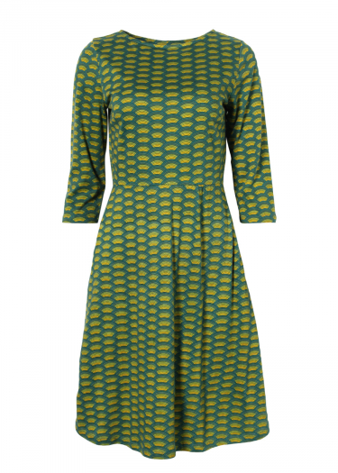 The Renata geo wave print Dress