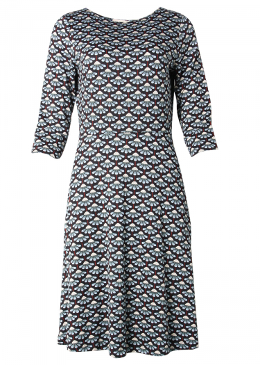 The Renata geo wave print Dress